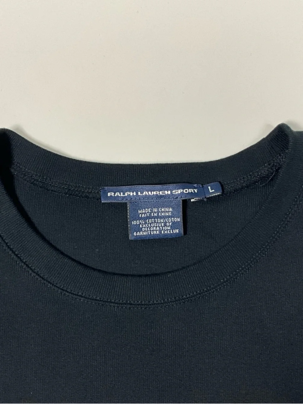 Ralph Lauren Sport Crew Neck‎ Tee Size Large Black